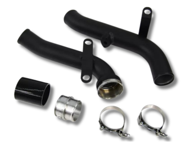 Aluminium Turbo Discharge Piping Kit for Volkswagen Golf MK5 MK6 GTI / Tiguan / Jetta MK5 / Scirocco 2.0T TSI - Black - Spoilers and Bodykits Australia