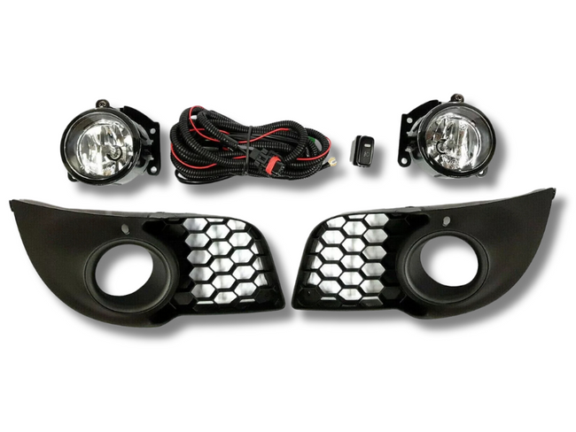 Fog Lights with Surrounds for CJ Mitsubishi Lancer VRX / ES Sport - Pair (2007 - 2015)-Spoilers and Bodykits Australia