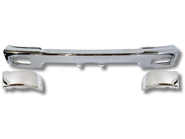 Front Bumper Bar Centre & Ends for Toyota Surf / 4Runner LN130 - Chrome (1988 - 1991)-Spoilers and Bodykits Australia