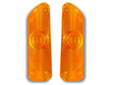 Front Bumper Indicator Park Light Lenses for Mazda R100 / 1000 / 1200 / 1300 - Orange Lens - Pair-Spoilers and Bodykits Australia