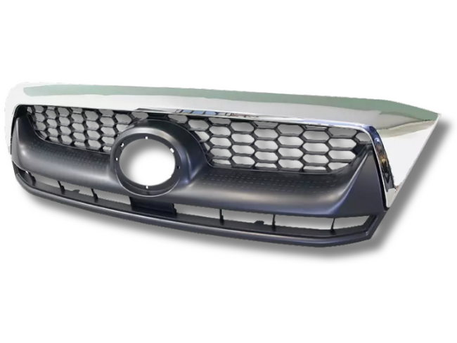 Front Grill for Toyota Hilux Vigo SR5 2WD / 4WD - Chrome / Black (08/2008 - 06/2011)-Spoilers and Bodykits Australia