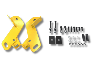 Front Recovery Tow Point Kit for Isuzu D-MAX / MU-X & Mazda BT-50 - Yellow (2020 Onwards)-Spoilers and Bodykits Australia