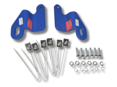 Front Recovery Tow Point Kit for ML / MN Mitsubishi Triton - Blue (2006 - 2015)-Spoilers and Bodykits Australia