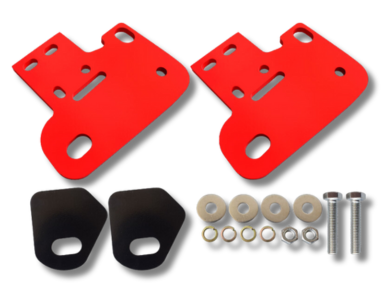 Front Recovery Tow Point Kit for MQ Mitsubishi Triton - Red (2015 - 2018)-Spoilers and Bodykits Australia