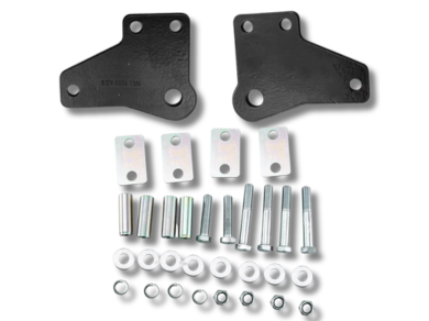 Front Recovery Tow Point Kit for Toyota Hilux N70 4WD - Black (2005 - 2015) - Spoilers and Bodykits Australia