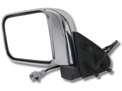 Left Passenger Side Door Mirror for D22 Nissan Navara - Chrome (1999 - 2014)-Spoilers and Bodykits Australia