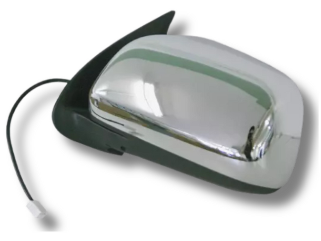 Left Passenger Side Door Mirror for Toyota Hilux Workmate - 3 Pin - Chrome (2005 - 2011)-Spoilers and Bodykits Australia