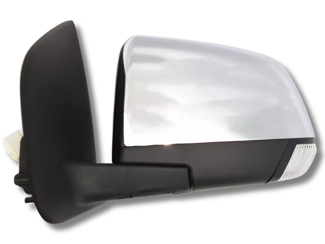 Left Passenger Side Door Mirror with Light for Isuzu D-MAX - Chrome (2017 Onwards)-Spoilers and Bodykits Australia