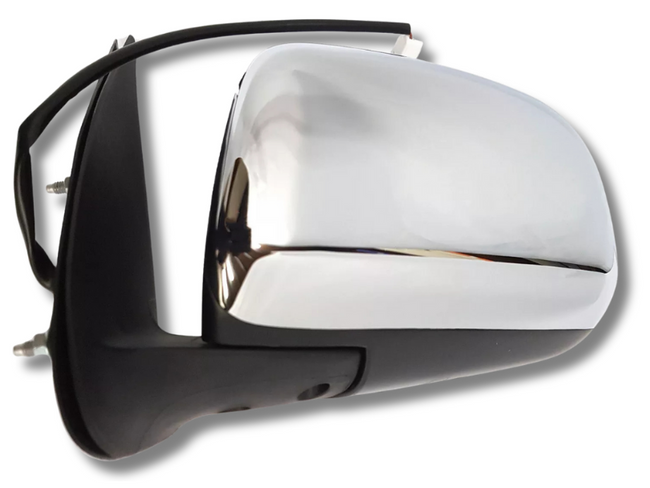 Left Passenger Side Electric Door Mirror for Toyota Hilux 2WD / 4WD - Chrome (2005 - 2011)-Spoilers and Bodykits Australia