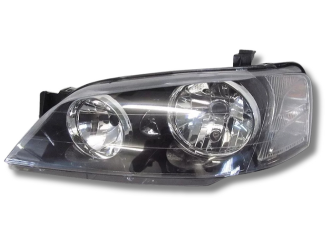 Left Passenger Side Head Light for BA / BF Ford Falcon XT - Black (10/2002 - 08/2006)-Spoilers and Bodykits Australia