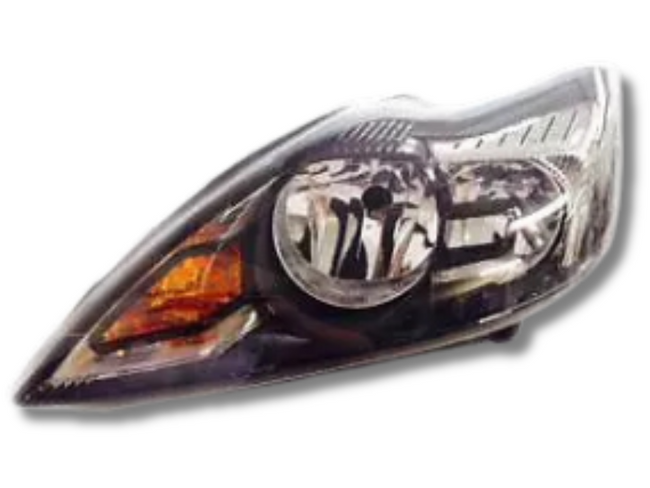 Left Passenger Side Head Light for Ford Focus LV Zetec 4 & 5 Door - Black (2009 - 2011)-Spoilers and Bodykits Australia