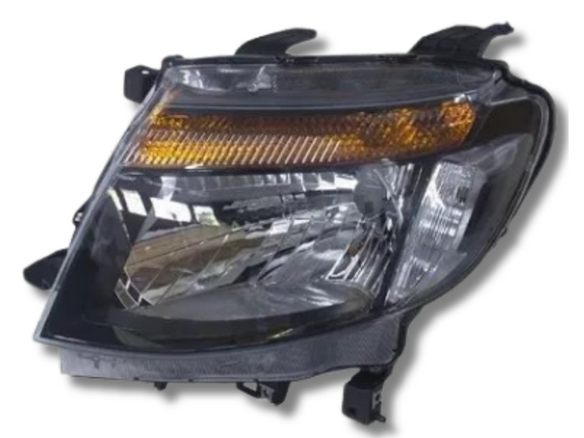 Left Passenger Side Head Light for PX1 Ford Ranger XL / XLT - Black (2011 - 2015)-Spoilers and Bodykits Australia