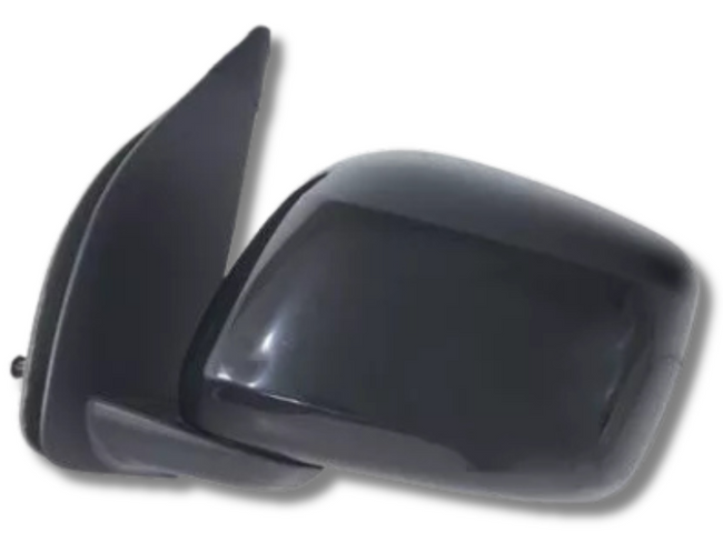 Left Passenger Side Manual Door Mirror for D40 Nissan Navara - Black (05/2005 - 2015)-Spoilers and Bodykits Australia