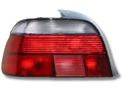 Left Passenger Side Tail Light for BMW E39 Sedan - Red / Clear (12/2000 - 09/2003)-Spoilers and Bodykits Australia