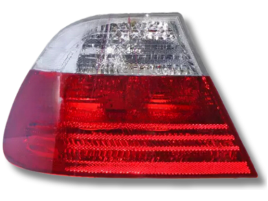 Left Passenger Side Tail Light for BMW E46 Coupe - Red / Clear (06/1999 - 09/2003)-Spoilers and Bodykits Australia