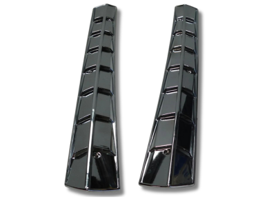 Rear Pillar Vents for Mazda RX3 / 808 10A / 12A Coupe - Chrome - Pair-Spoilers and Bodykits Australia