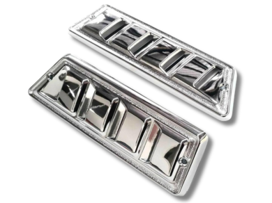 Rear Pillar Vents for Nissan Datsun 1200 B110 / B120 - Chrome - Pair-Spoilers and Bodykits Australia