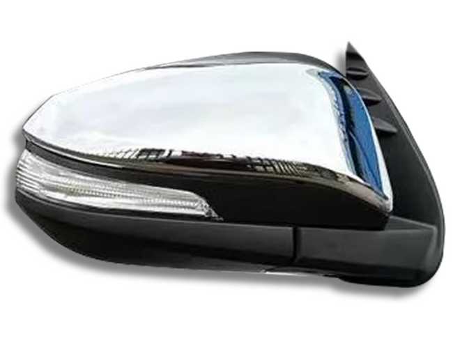 Right Driver Side Auto Folding Door Mirror with Blinker for Toyota Fortuner -Chrome (2015 Onwards)-Spoilers and Bodykits Australia