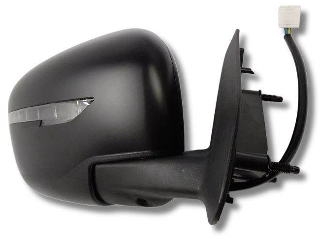 Right Driver Side Door Mirror with Indicator for NP300 Nissan Navara D23 - Black - 5 Pins (2015 Onwards)-Spoilers and Bodykits Australia