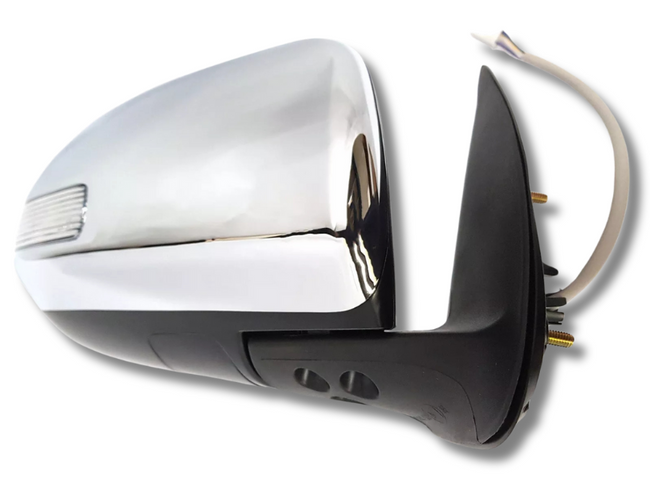 Right Driver Side Electric Door Mirror with Indicator for Toyota Hilux SR5 - Chrome (2011 - 2015)-Spoilers and Bodykits Australia