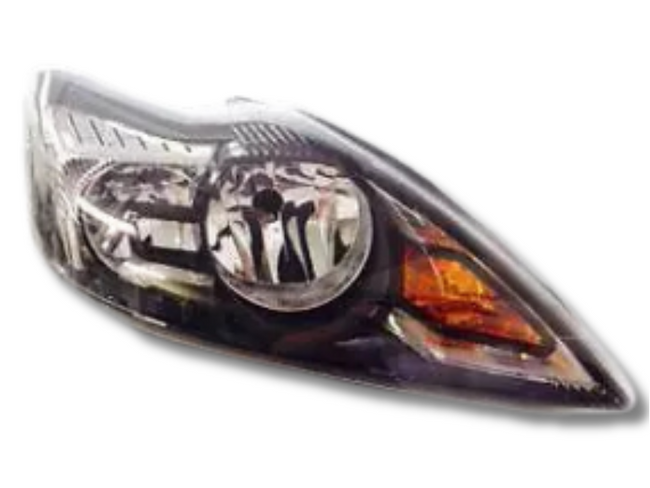 Right Driver Side Head Light for Ford Focus LV Zetec 4 & 5 Door - Black (2009 - 2011)-Spoilers and Bodykits Australia