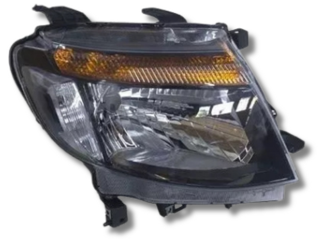 Right Driver Side Head Light for PX1 Ford Ranger XL / XLT - Black (2011 - 2015)-Spoilers and Bodykits Australia