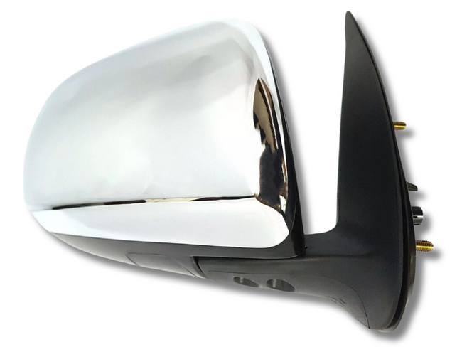 Right Driver Side Manual Door Mirror for Toyota Hilux 2WD / 4WD - Chrome (2005 - 2015)-Spoilers and Bodykits Australia